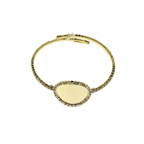 Bracciale Kiara Donna Tondo Satinato Gold KBRD1731G