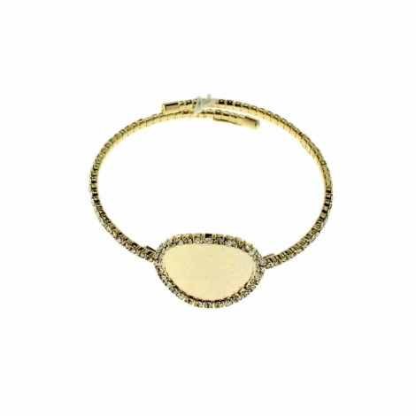 Bracciale Kiara Donna Tondo Satinato Gold KBRD1731G