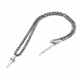 Collana Uomo Cesare Paciotti Ematite Nera Pugnale JPCL1667V