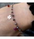 Bracciale Donna Raggi Argento 925 Pietre Colorate e Quadrifoglio