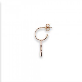 Monorecchino Donna Raggi Argento 925 Rosato Freccia Pendente