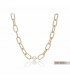 Collana Donna Miluna Miss Italia Argento 925 Ovali Gold PCL6070G