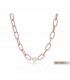 Collana Donna Miluna Miss Italia Argento 925 Ovali Rose PCL6070R