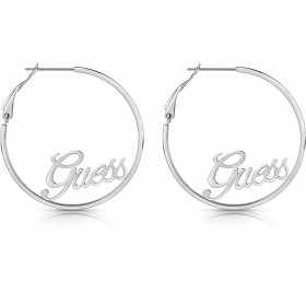 Orecchini Donna Guess Round & Round Silver UBE78074
