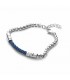 Bracciale Uomo Cesare Paciotti  Spiral Acciaio Blu 4UBR3524