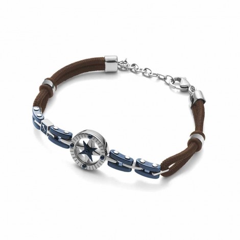 Bracciale Uomo Cesare Paciotti Corda e Ceramica Blu 4UBR2744