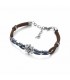 Bracciale Uomo Cesare Paciotti Timone Corda e Ceramica Blu 4UBR2745