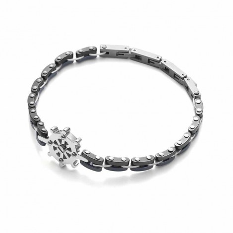 Bracciale Uomo Cesare Paciotti Timone Acciaio Ceramica 4UBR2739