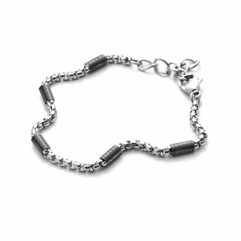 Bracciale Uomo Cesare Paciotti Cylinder Segmenti Neri 4UBR3492