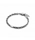 Bracciale Uomo Cesare Paciotti Maglia Marina Acciaio Brunito 4UBR2695