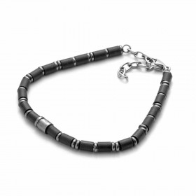 Bracciale Uomo Cesare Paciotti Rubber Nero e Acciaio 4UBR3570