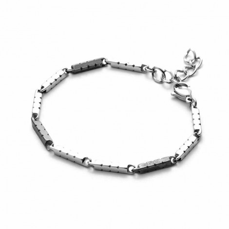 Bracciale Uomo Cesare Paciotti Rectangle Segmenti Neri 4UBR3498