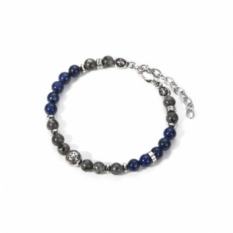 Bracciale Uomo Cesare Paciotti Artisan Flower Labradorite e Lapis 4UBR2903