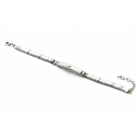Bracciale Uomo Cesare Paciotti Hematite Bianco Ancora 4UBR3542