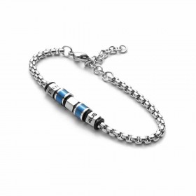 Bracciale Uomo Cesare Paciotti Cube Blu 4UBR3529