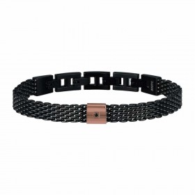 Bracciale Breil Uomo Black Diamond Rosé TJ2956