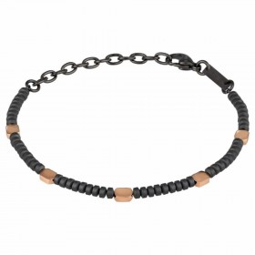 Bracciale Breil Blend Acciaio Rosa Ematite Opaca TJ2962