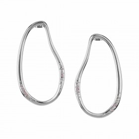 Breil Orecchini Donna Wish Acciaio Cristalli Rosa TJ2901