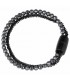 Bracciale Donna Breil Magnetica System Small Doppio Filo Moon Acciaio Nero TJ2938