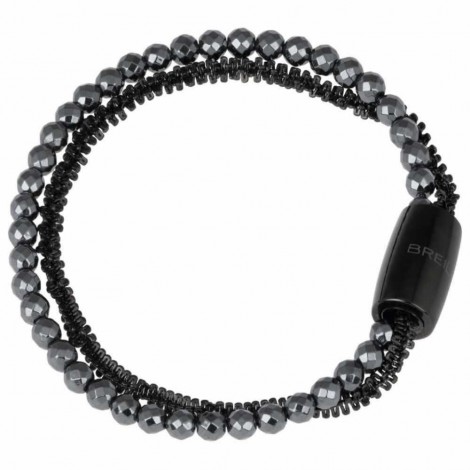 Bracciale Donna Breil Magnetica System Small Doppio Filo Moon Acciaio Nero TJ2938