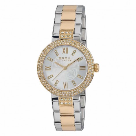 Breil Orologio Donna Dancefloor Cronografo Acciaio Gold Cristalli 32mm EW0421