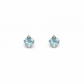 Orecchini Miluna Acquamarina Cuore 1,28 ct Diamanti 0,2ct ERD2522