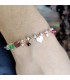 Bracciale Donna Raggi Cuori Stelle Argento 925 Pietre Colorate e Perle