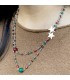 Collana Lunga Raggi Pietre Colorate Stelle