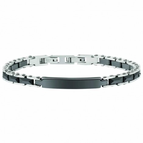 Bracciale Uomo Sector Ceramic Acciaio Nero SAFR06