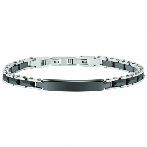 Bracciale Uomo Sector Ceramic Acciaio Nero SAFR06