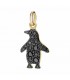 Ciondolo Dodo Pinguino Oro Giallo 18kt Diamanti Neri D10PIGOG/BB