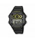 Orologio Casio Digitale Gomma Nero Giallo AE-1300WH-1AVEF