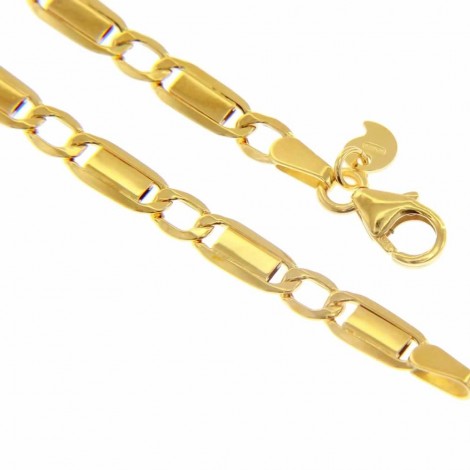 Bracciale Raggi Catena in Oro Giallo 9kt