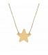 Collana Donna Raggi Stella Piatta Oro Giallo 9kt