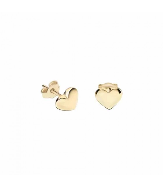 Orecchini In Oro Giallo 9K - Piccoli E Eleganti - Altezza 0,6 Cm, Larghezza 0,7 Cm