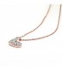 Collana Raggi Oro Rosa 9kt Cuore Diamanti 0,13ct PGIRCU/B