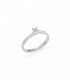 Raggi Anello Solitario Griffe Diamante 0,07 ct F VS