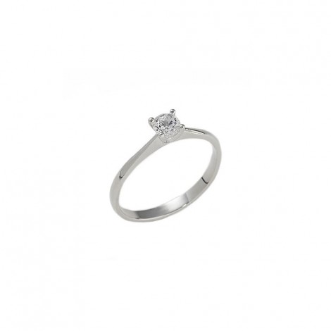 Raggi Anello Solitario Griffe Diamante 0,05 ct F VS