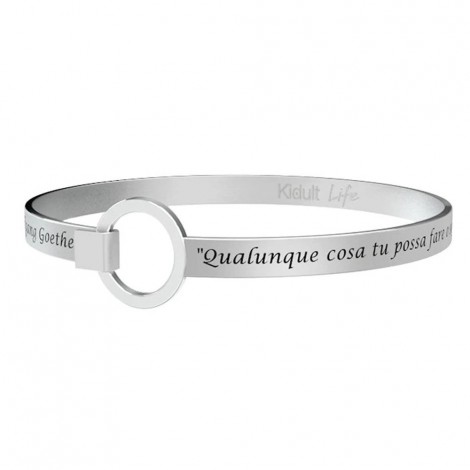 Bracciale Donna Kidult Qualunque cosa tu possa fare - Goethe 731114