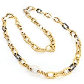 Unoaerre Collana Lunga Catena Forzatina Limited Edition EXH5074