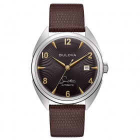 Orologio Uomo Bulova Collezione Frank Sinatra 40mm Nero Placcato Oro 96B348