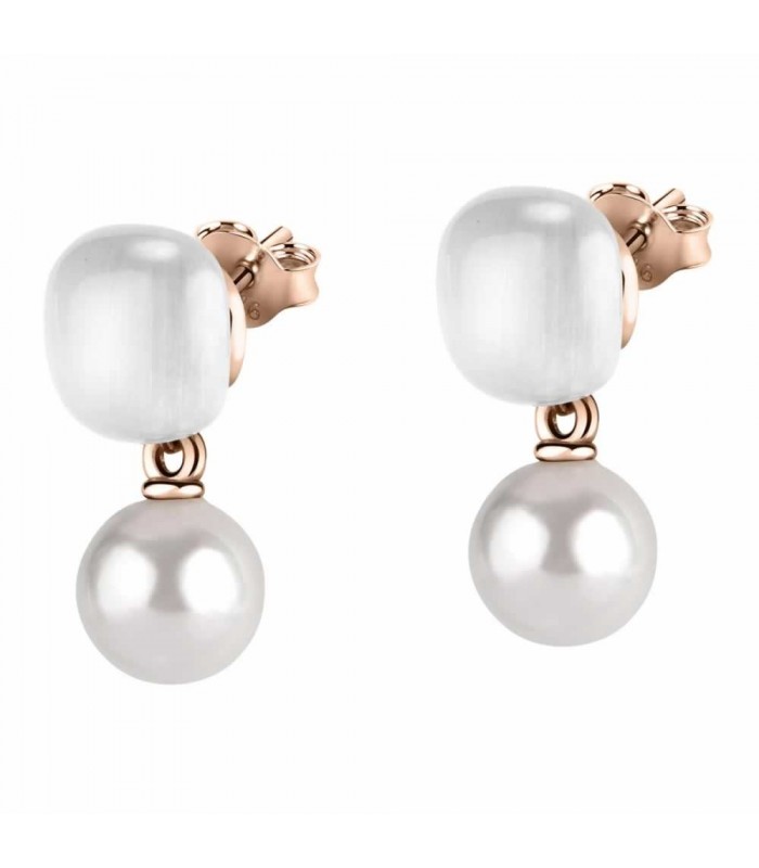Orecchini Donna Morellato Gemma Perle Argento Rosé SATC07 Orecchini Donna Morellato Gemma Perle Argento Rosé SATC07