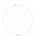 Collana Donna Dodo Mini Nodo Oro Rosa 9kt 40 cm