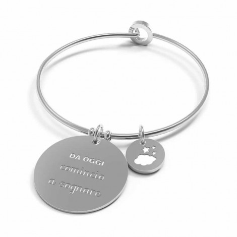 Bracciale rigido Donna 10 Buoni Propositi "Da oggi comincio a sognare" B5008