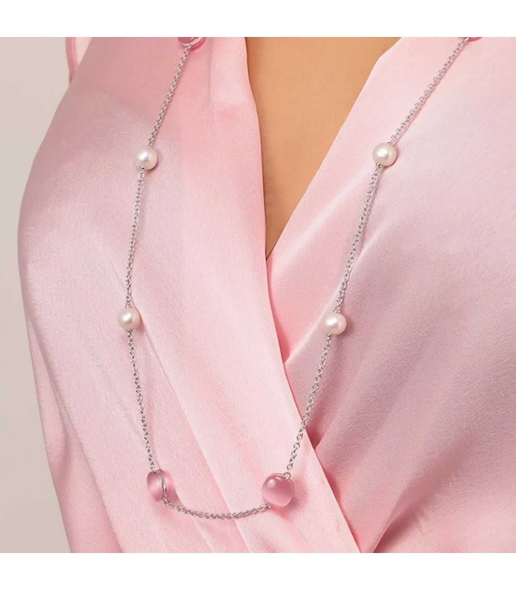 Morellato Essenza Collana Donna In Argento 925 Riciclato, Modello SAWA08, Lunghezza 38+7 Cm, Con Chiusura A Moschettone, Garanzia 2 Anni - 3