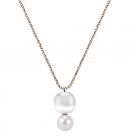 Morellato Collana Argento Rosegold Gemma Perla SATC02