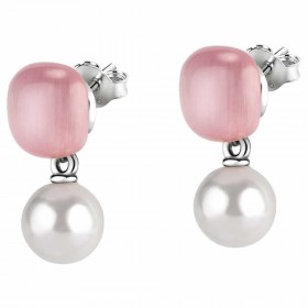 Orecchini Donna Morellato Gemma Perle Argento 925 e Perle Rosa SATC06