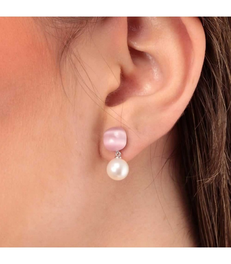 Orecchini Donna Morellato Gemma Perle Argento Rosé SATC04