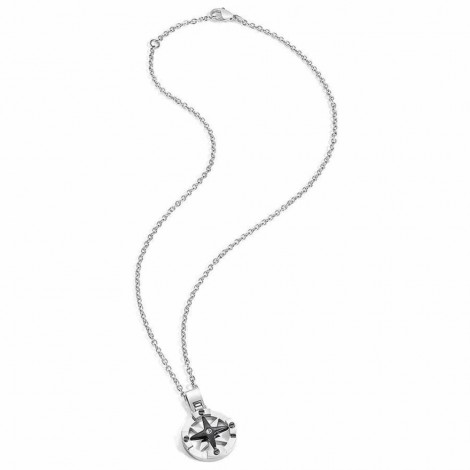 Collana Uomo Acciaio Pvd Nero Marine SADQ01