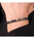 Bracciale Uomo Sector Acciaio Nero Rosé Cristalli Neri SAFT26